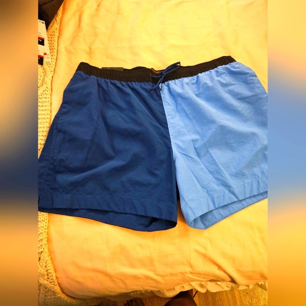 Tommy‎ Hillfiguer Two-Tone Blue Swim Shorts NWT